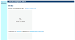 Desktop Screenshot of joshua.thelongmores.me.uk